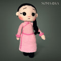 Mongolian Collectable Doll (Blush Pink Deel)