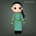 Mongolian Collectable Doll (Mint Green Deel)