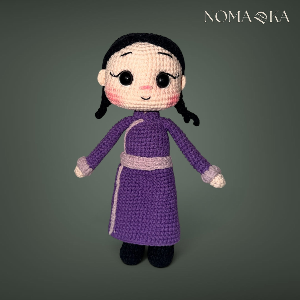 Mongolian Collectable Doll (Royal Purple Deel)