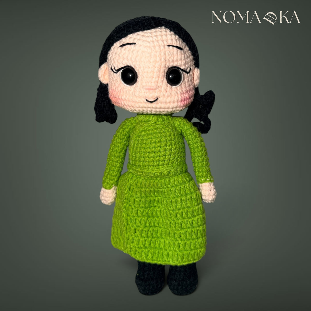 Mongolian Collectable Doll (Lime Green Deel)