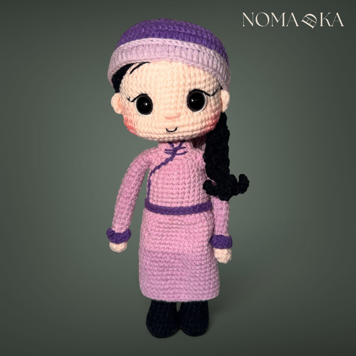 Mongolian Collectable Doll (Dusty Pink Deel)